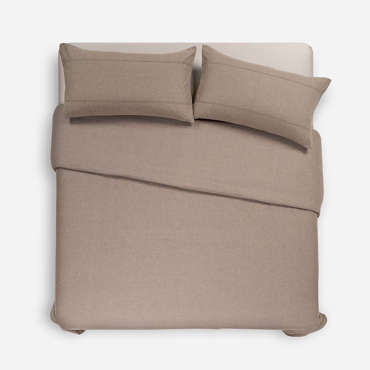 ROSEN - Funda de Plumón Unicolor Mokka Super King