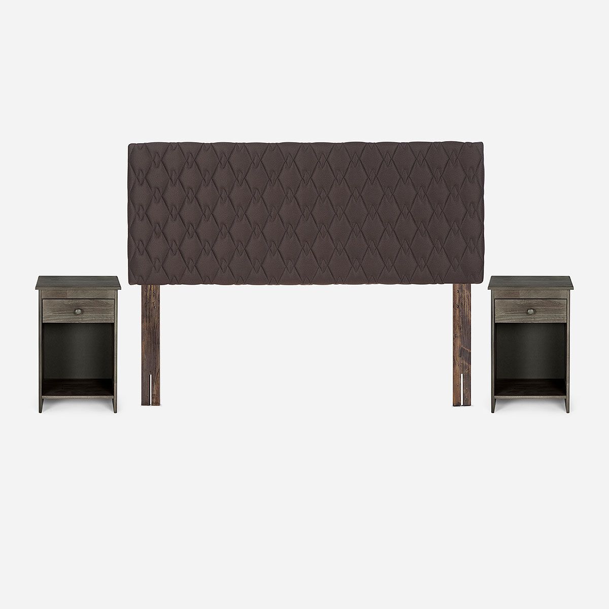 ROSEN - Set de Muebles Ivar 2 Plazas Chocolate