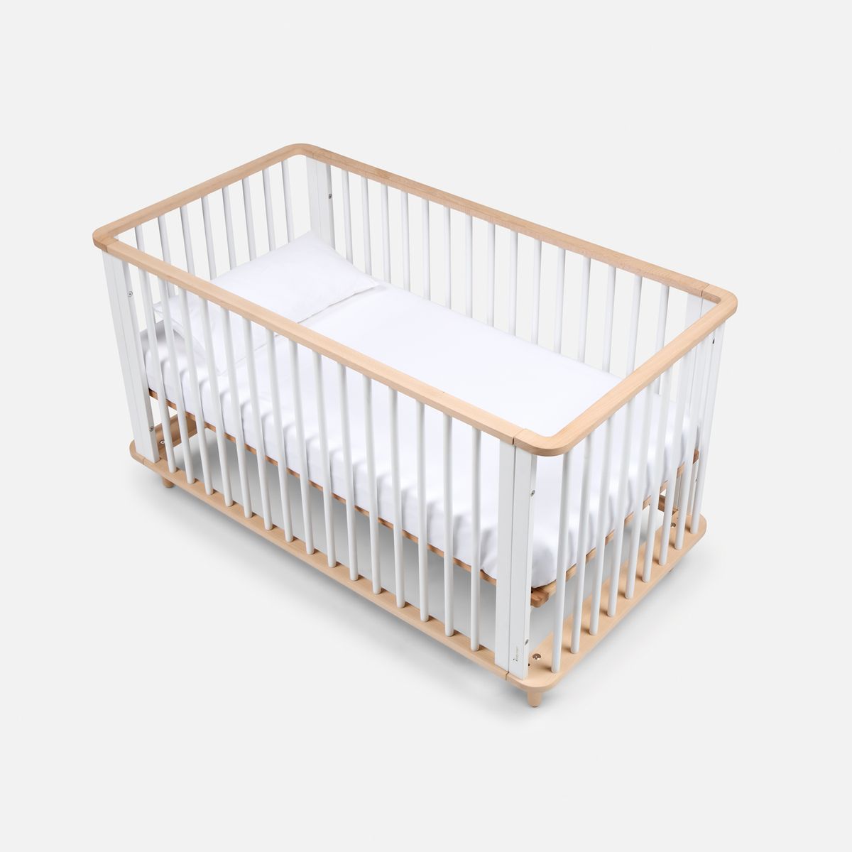 BABYROSEN - Set Sábana Lisa Blanca 200 Hilos Cuna