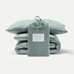 BABYROSEN - Funda Plumón Cuna Cotelé Salvia