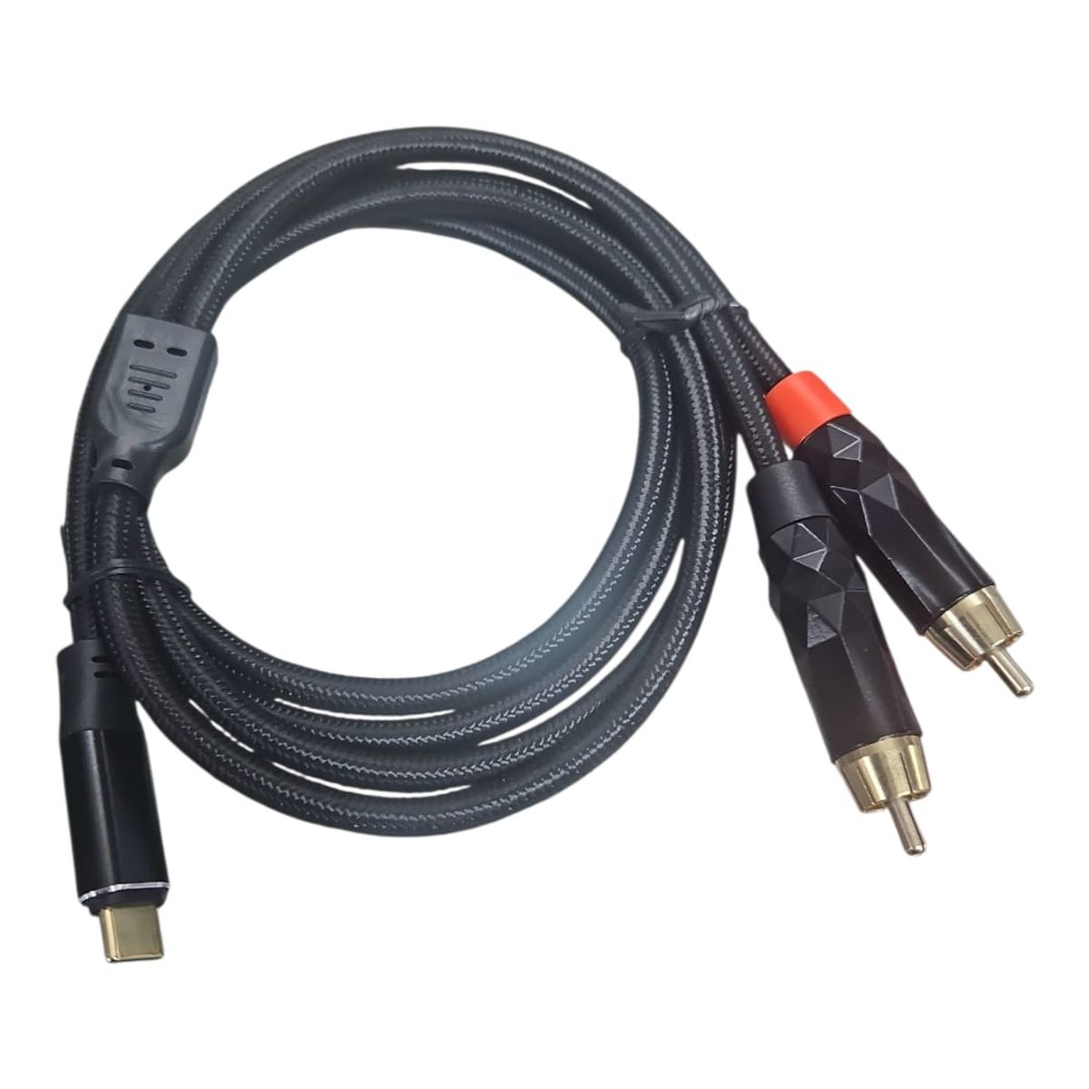 GENERICO - Cable de Audio Tipo C a RCA Blindado