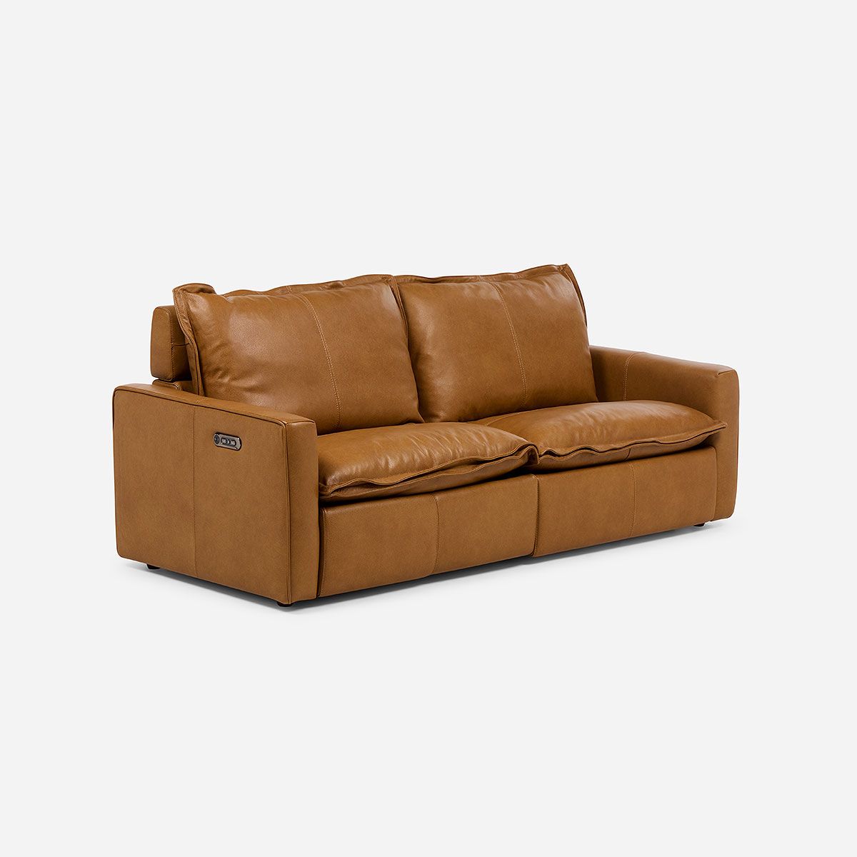 ROSEN - Sofá Reclinable Eléctrico Rolan 2 Cuerpos Camel