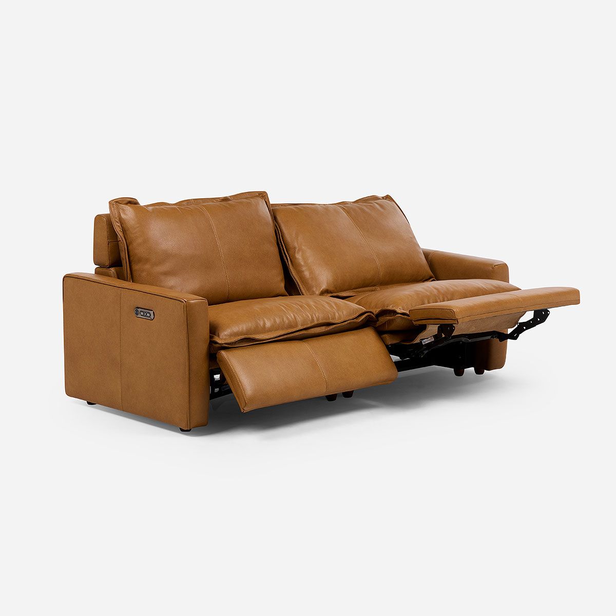 ROSEN - Sofá Reclinable Eléctrico Rolan 2 Cuerpos Camel