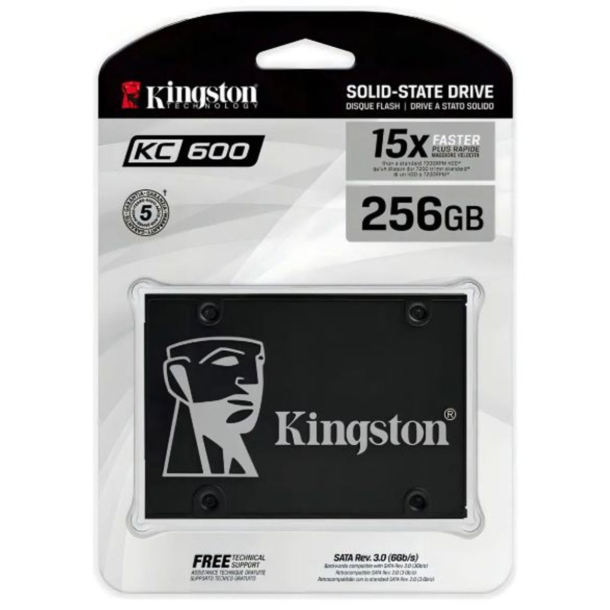 KINGSTON - Unidad SSD Kingston KC600, 256GB
