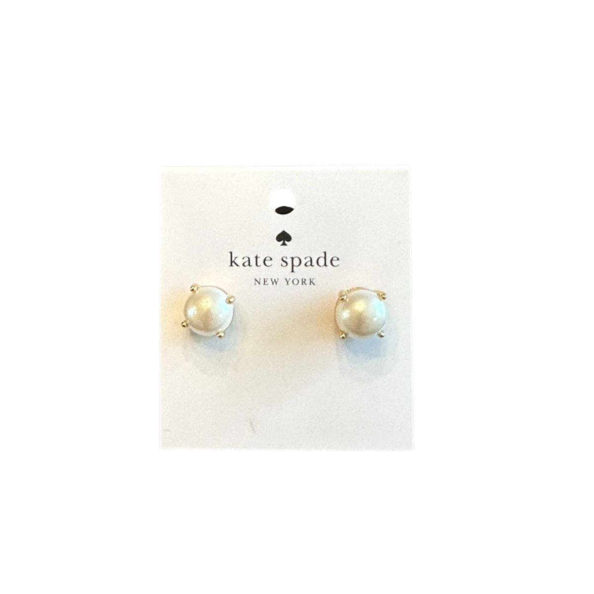 KATE SPADE - Aros Kate Spade Perla Gumdrop Dorados