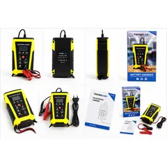TECNOLAB - Cargador De Batería TL723 Para Auto Y Moto