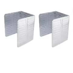 GENERICO - Pack 2 Protectores Antisalpicaduras de Aluminio para Cocina
