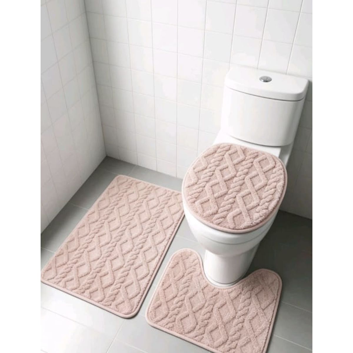 GENERICO - Set de baño texturizado 3 piezas