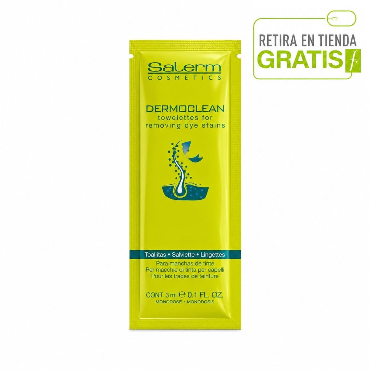 SALERM - SALERM Toallita Dermoclean Quitamanchas Tintura