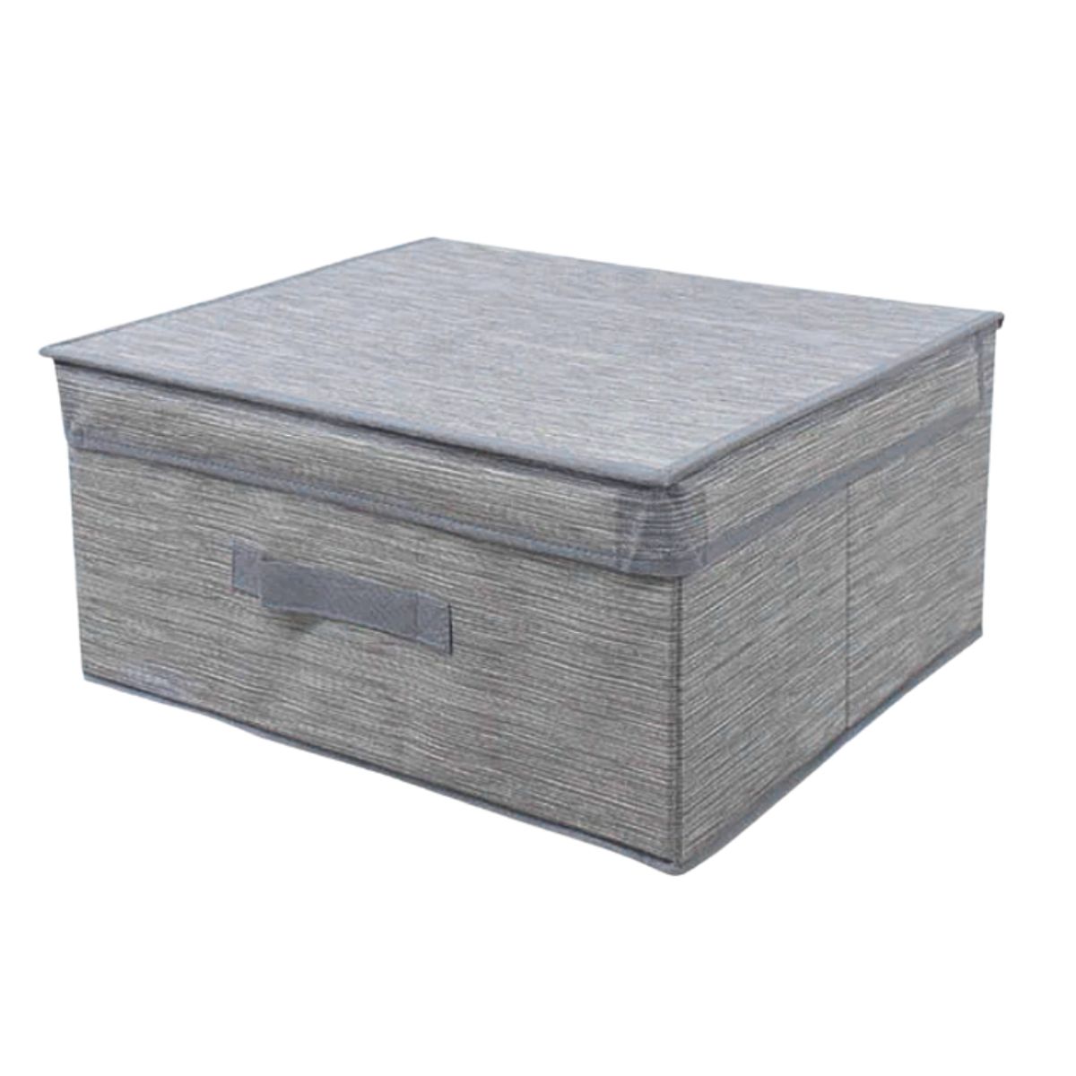GENERICO - Caja Organizadora De Tela Con Tapa Para Ropa 30x28x15 Cm