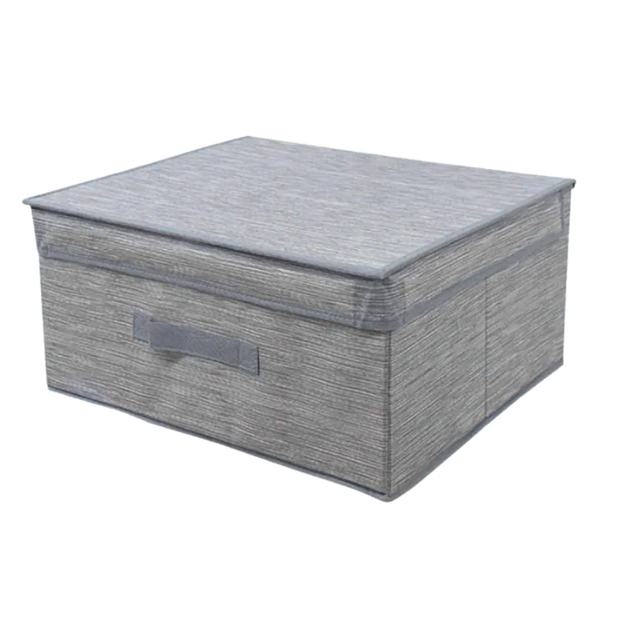 GENERICO - Caja Organizadora De Tela Con Tapa Para Ropa 30x28x15 Cm