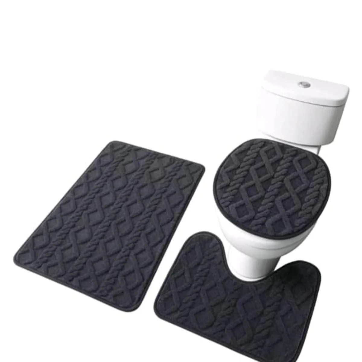 GENERICO - Set de baño texturizado 3 piezas