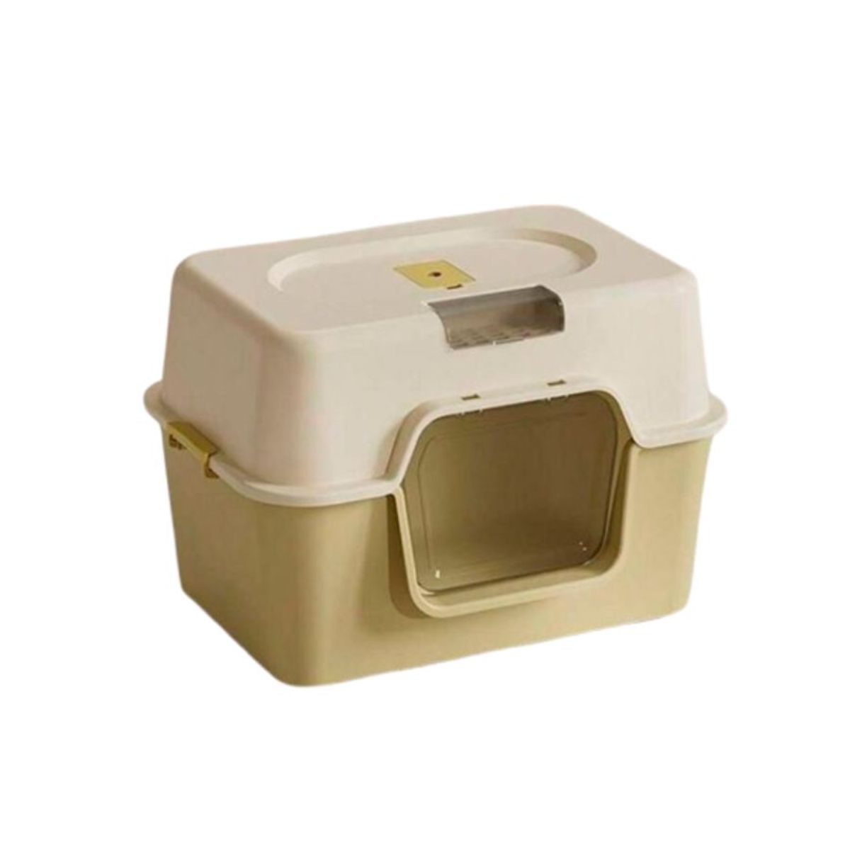 GENERICO - Arenero Bandeja Sanitaria Higiene para Gatos Desmontable Café