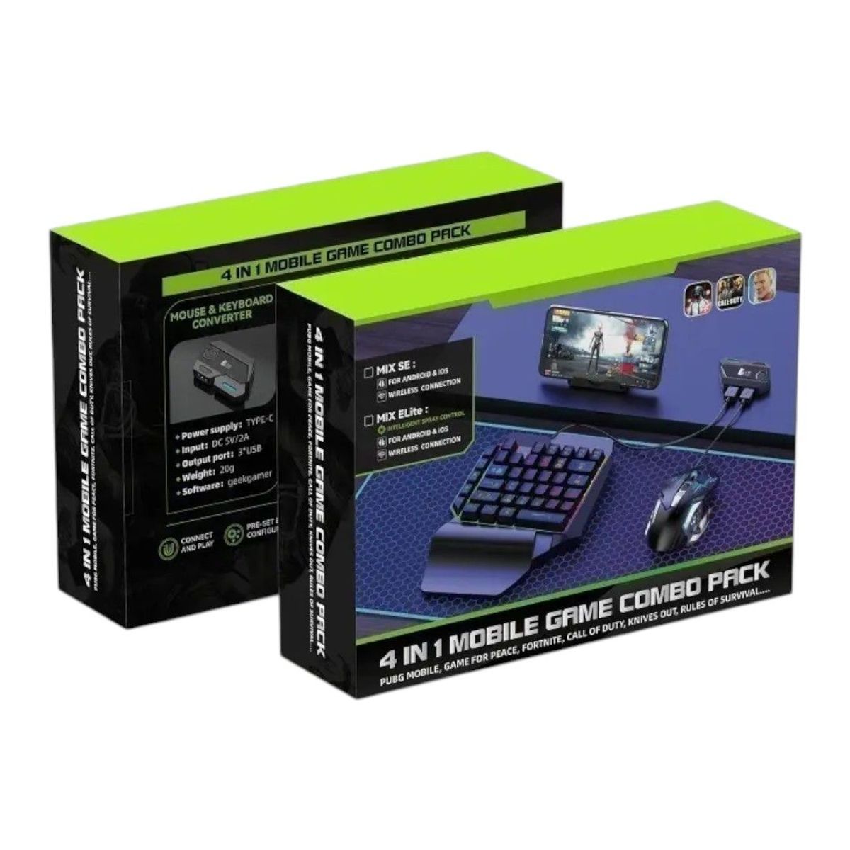 GENERICO - Convertidor De Teclado Y Ratón Para Juegos Móviles