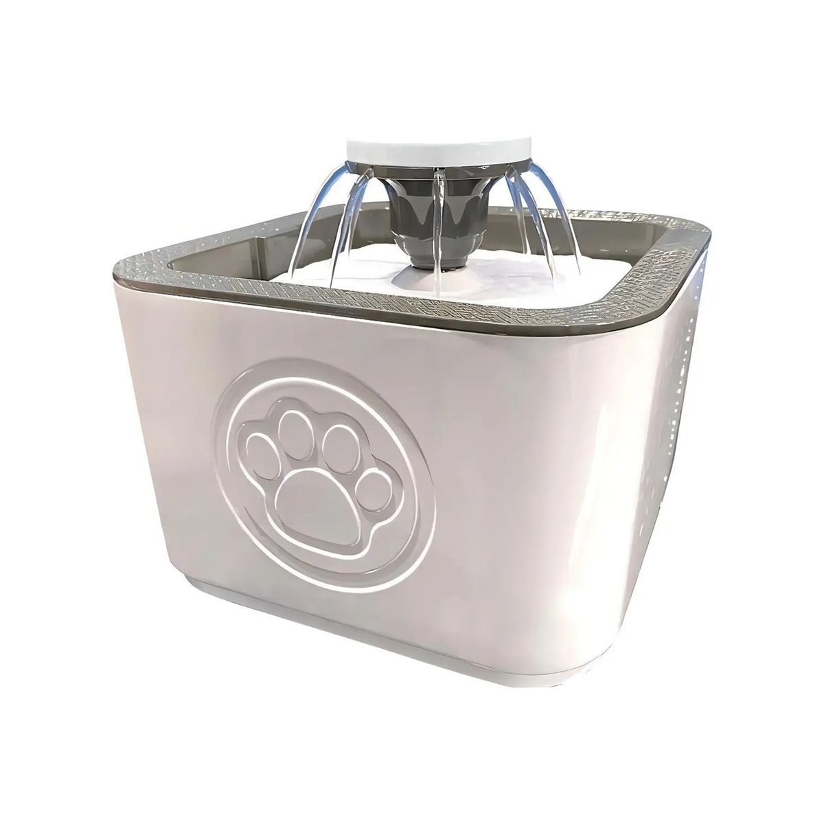 GENERICO - Fuente Bebedero Blanco Para Mascotas Agua Fresca 2.5 L Para Perro Y Gato Labg