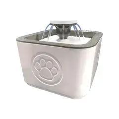 GENERICO - Fuente Bebedero Blanco Para Mascotas Agua Fresca 2.5 L Para Perro Y Gato Labg