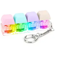 GENERICO - Llavero Armable Antiestres Teclado Click Luz Led