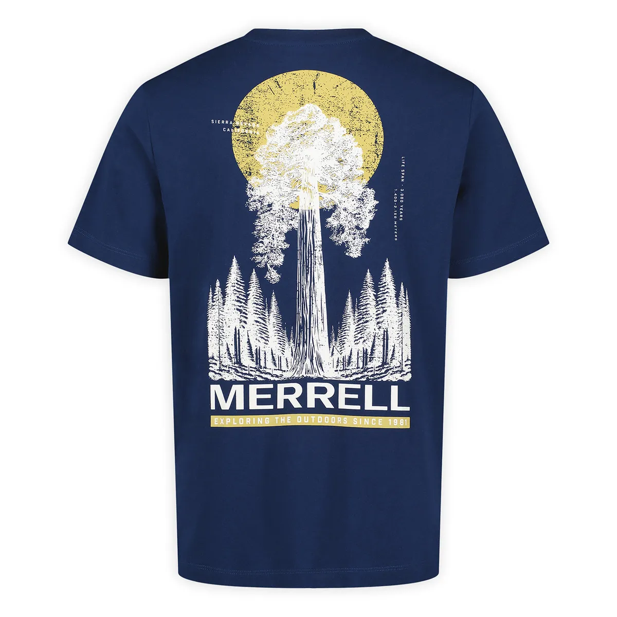 MERRELL - Polera MC Hombre Sierra Redwood Azul MERRELL