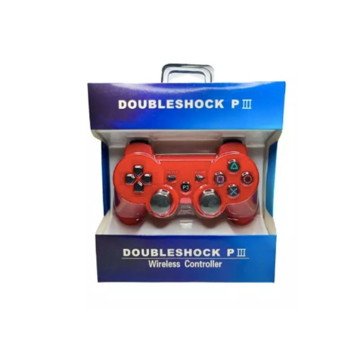GENERICO - Control Joystick Inalámbrico De PS3 Bluetooth Rojo