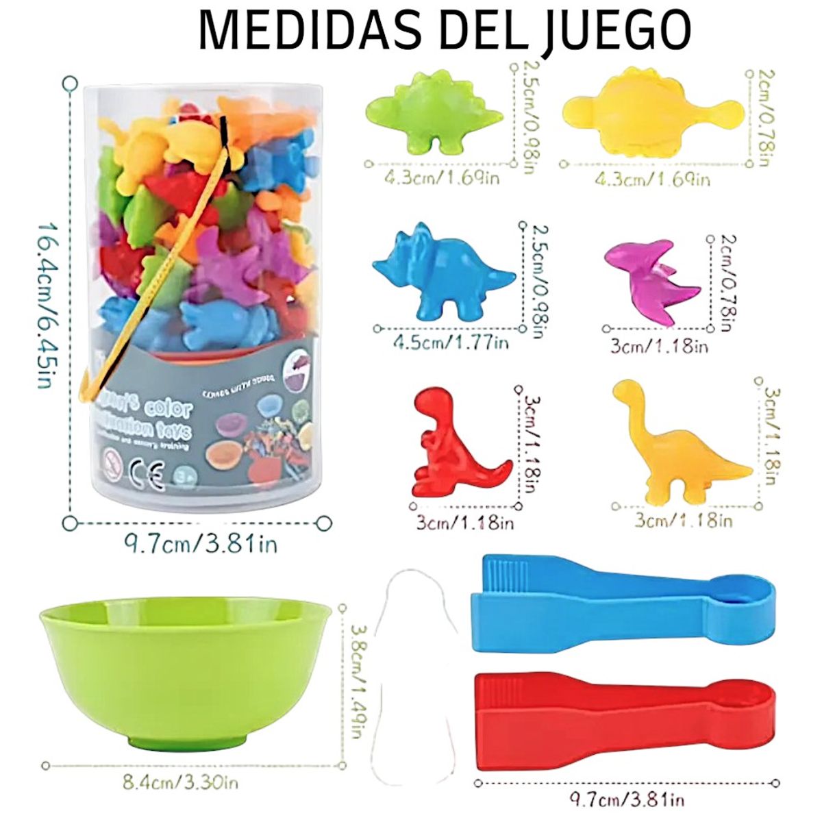 GENERICO - Juego De Clasificación Educativo Dinosaurios Jugando Aprendo
