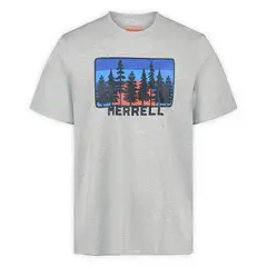 MERRELL - Polera MC Hombre Forest Line Gris