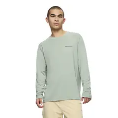 MERRELL - Polera Manga Larga Hombre Vista Tencel Verde