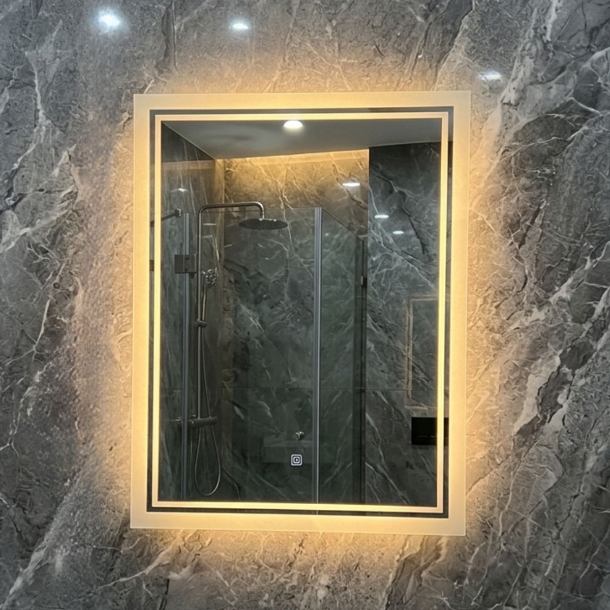 GENERICO - Espejo LED Vertical Sin Marco 60x80 cm