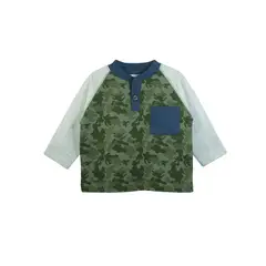 PUMUCKI - Polera Manga Larga Tela Orgánica Niño Gris 100% Algodón