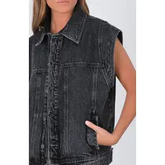 RAINDOOR - Chaqueta jeans Negro Mujer