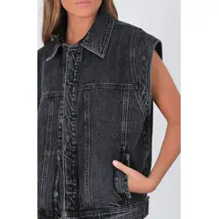 RAINDOOR - Chaqueta jeans Negro Mujer