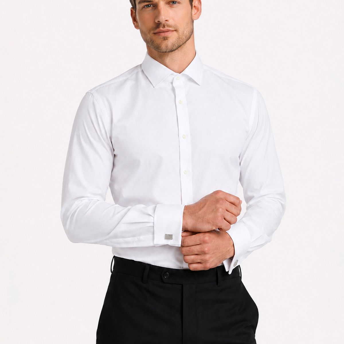 ARROW - Camisa Formal Puño Doble Tailored Fit Blanco Arrow ARROW