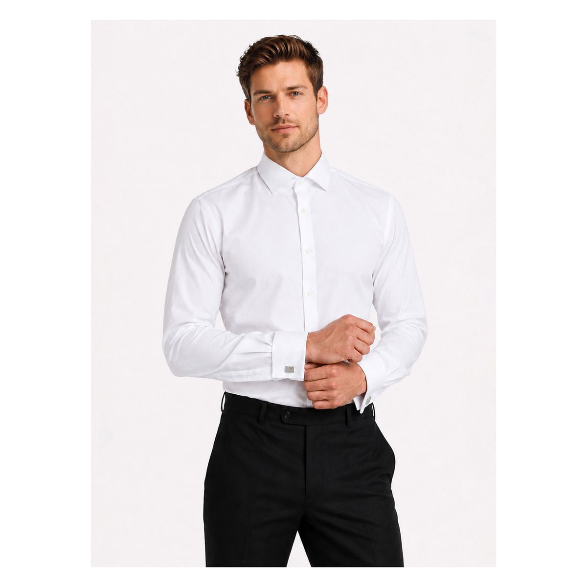 ARROW - Camisa Formal Puño Doble Tailored Fit Blanco Arrow ARROW