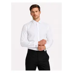ARROW - Camisa Formal Puño Doble Tailored Fit Blanco