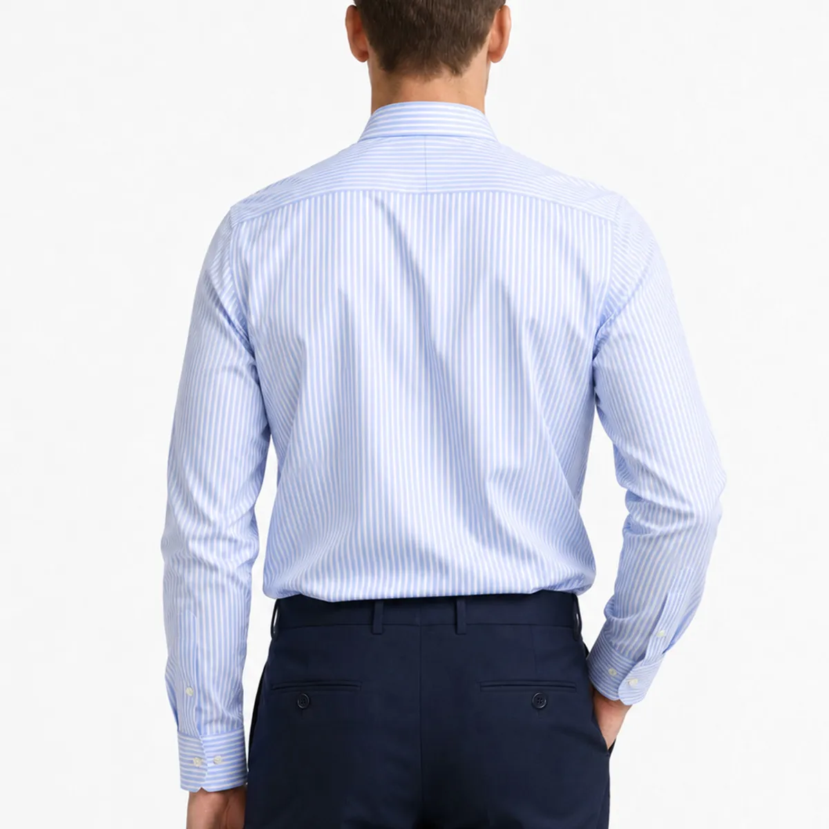 ARROW - Camisa Formal Rayas Non Iron Tailored Fit Celeste Arrow ARROW