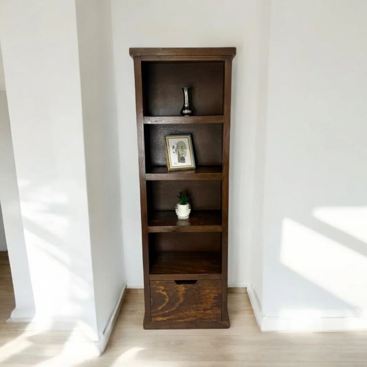MGR MUEBLES - LIBRERO DE MADERA DE PINO