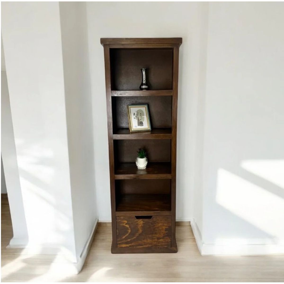 MGR MUEBLES - LIBRERO DE MADERA DE PINO