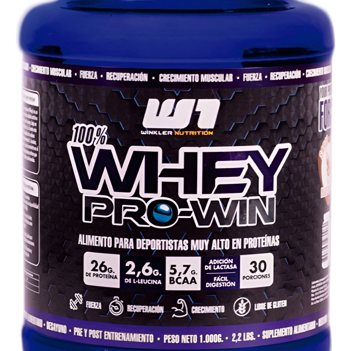 WINKLER NUTRITION - Proteina Whey Pro Win 1 Kg. Winkler Nutrition