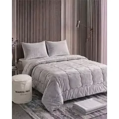 GENERICO - Plumón Cubrecama Plush Velvet Soft Premium 180x230cm
