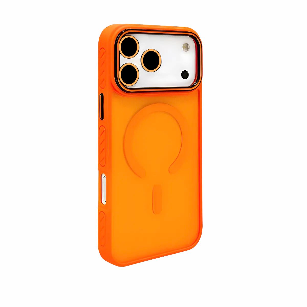 GENERICO - Carcasa Mate Con Lentes Para iPhone 17 Pro Max / Naranja
