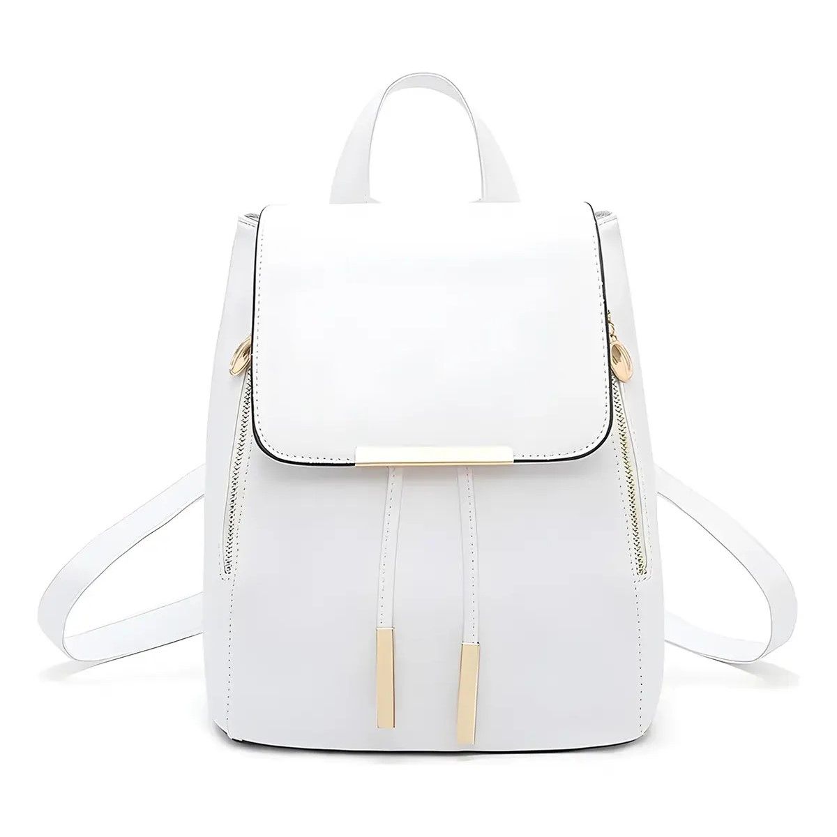 GENERICO - Mochila Mujer Bolsa Con Metalica Moda Impermeable Casual BELUG