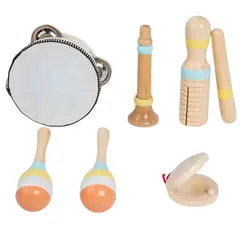GENERICO - Set De 9 Instrumentos Musicales Madera Montessori Para Niños