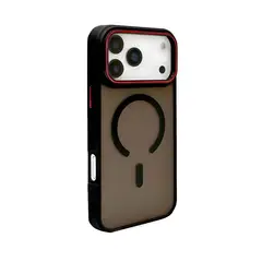 GENERICO - Carcasa Mate Con Lentes Para iPhone 17 Pro / Negro