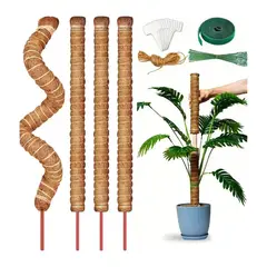 GENERICO - Tutor De Musgo 21 Kits Soporte Para Plantas 100cm/fibra Coco