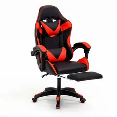 GENERICO - Silla Gamer Titan X Red Ergonómica Reclinable Roja y Negra Premium