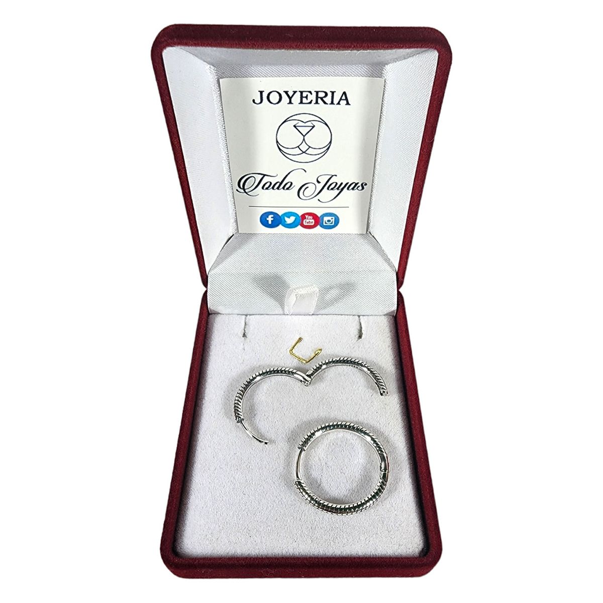 TODOJOYAS - Aros Plata 925 Argolla 22mm