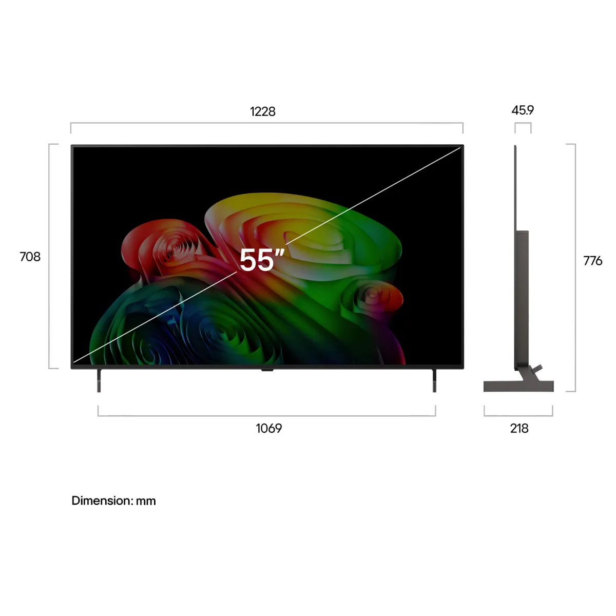 LG - 55 LG OLED AI B6 4K Smart TV 2026