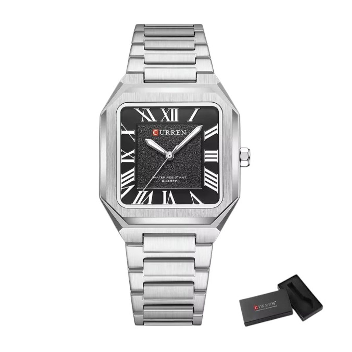 CURREN - Reloj Curren Para Hombre Acero Inoxidable Cuarzo 8482 + Caja