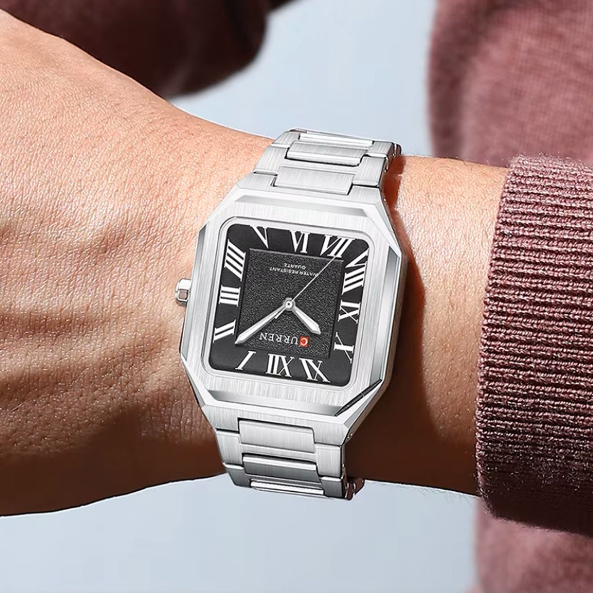 CURREN - Reloj Curren Para Hombre Acero Inoxidable Cuarzo 8482 + Caja