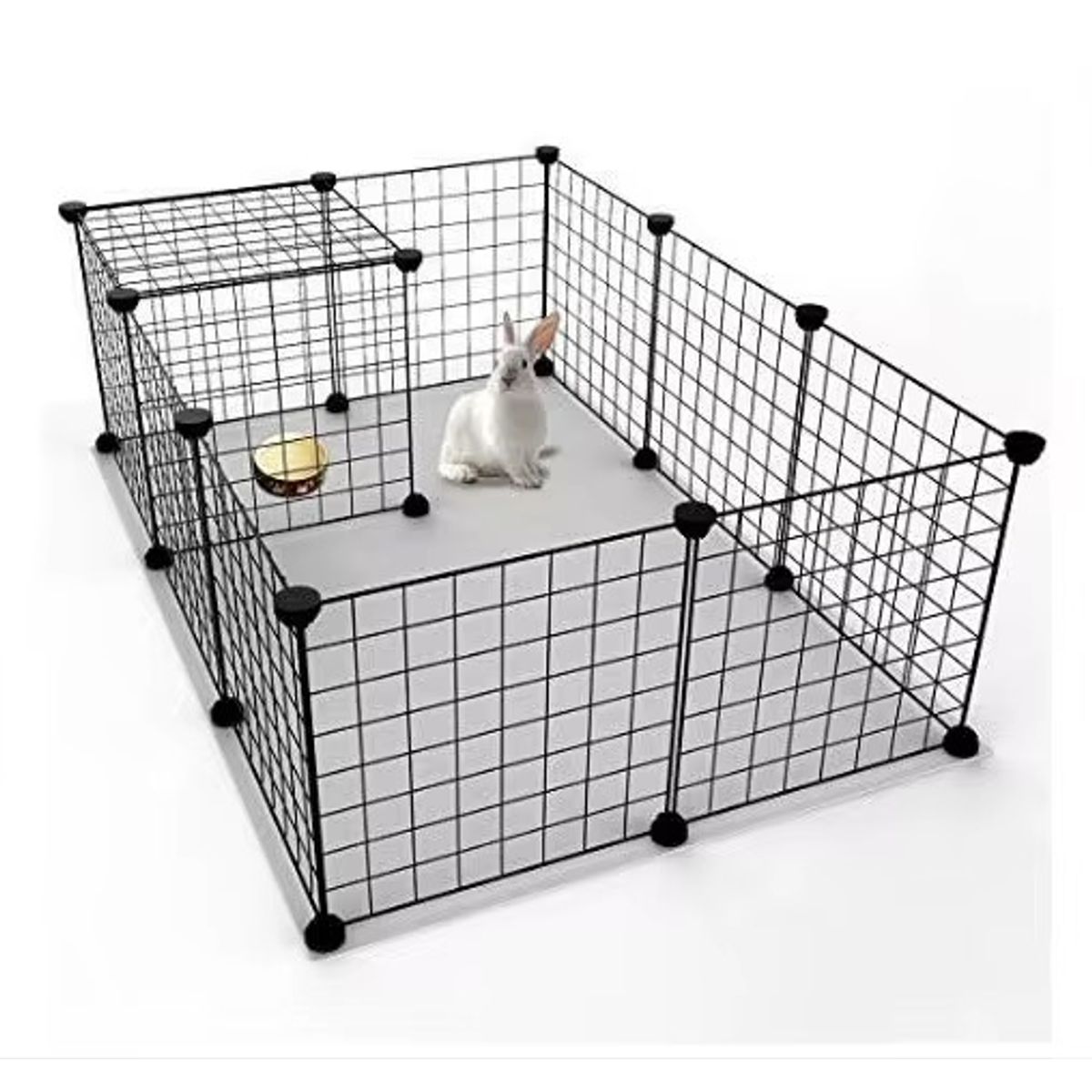 GENERICO - Jaula Corral Metálico Modular para Conejos y Cuyes o mascotas