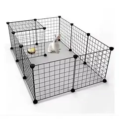 GENERICO - Jaula Corral Metálico Modular para Conejos y Cuyes o mascotas